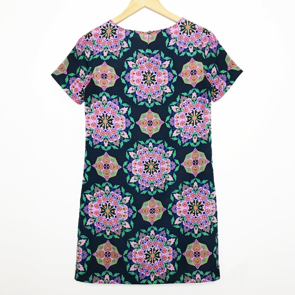 J. Crew Vibrant Medallion Pattern Shift Dress - image 2
